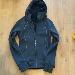 Navy Blue Lululemon scuba hoodie fleece lined 2
